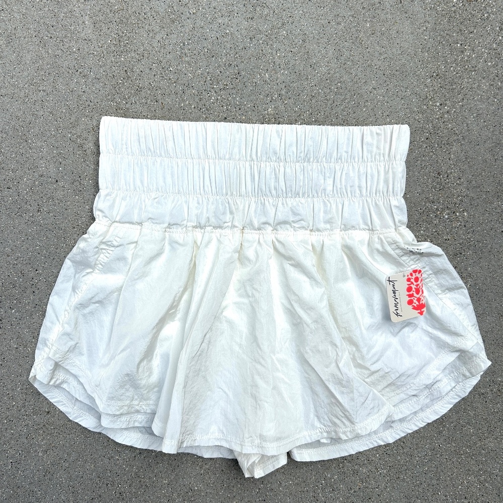 Free People Movement white shorts--NWT size S
